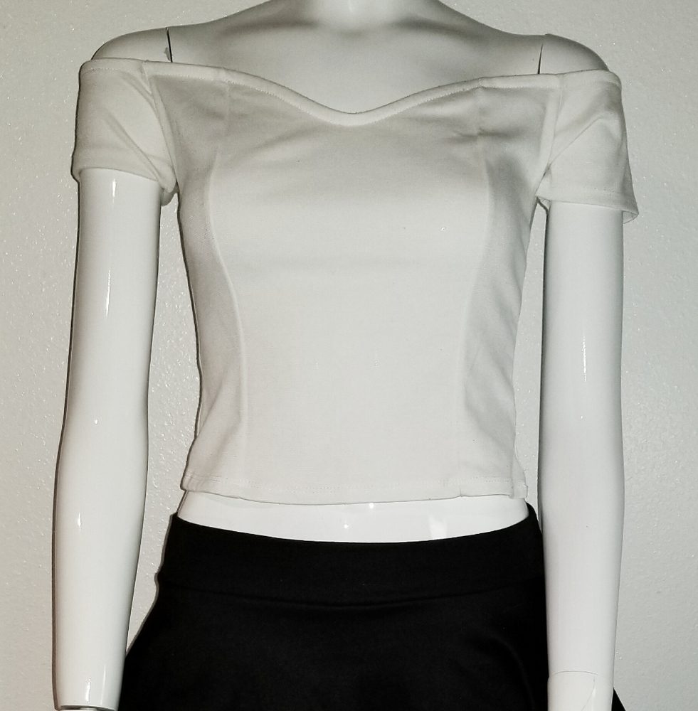 White Crop Top